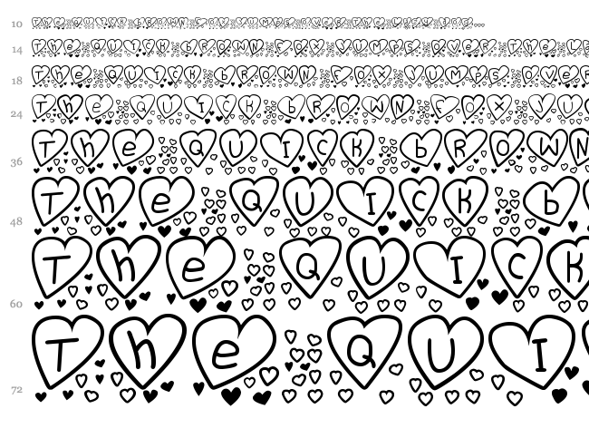 Love you too TFB font waterfall